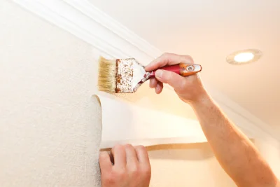 Pose de papier peint à Châteauneuf-la-Forêt — revêtements muraux et toiles de verre